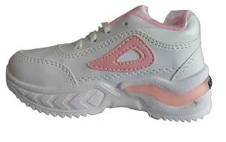 White Kids Sports Shoes for Girls-thumb1
