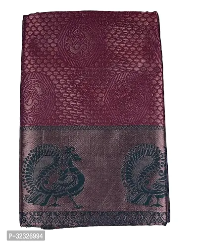 Stylish Maroon Pure Silk Printed Saree For Women-thumb0