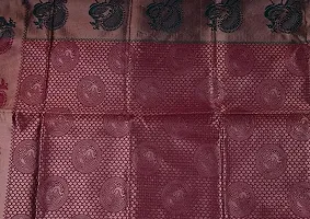 Stylish Maroon Pure Silk Printed Saree For Women-thumb2