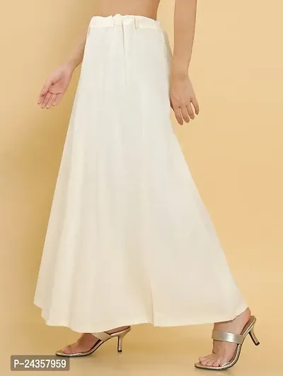 Reliable White Cotton Solid Stitched Petticoats For Women
