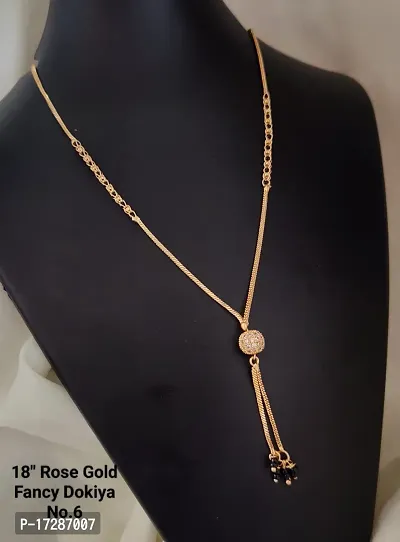 Trendy Alloy Golden Necklace For Women-thumb0