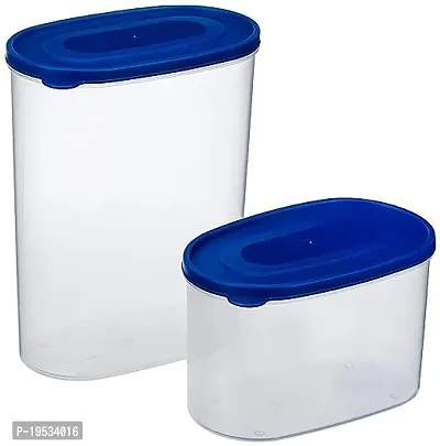 Kitchen Storage Containers (1650 ml 950 ml) Blue(Plastic)-thumb0