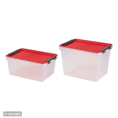 Titan Container 16 Litre And 24 Litre (Set Of 2) Red