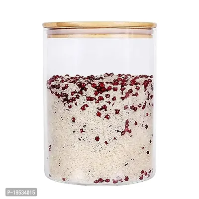Food Storage Container Glass Food Canister with Airtight Lids for Your Pantry BPA-Free Cereal Dispenser Jars Powder Tea CoffeeWeed-thumb0