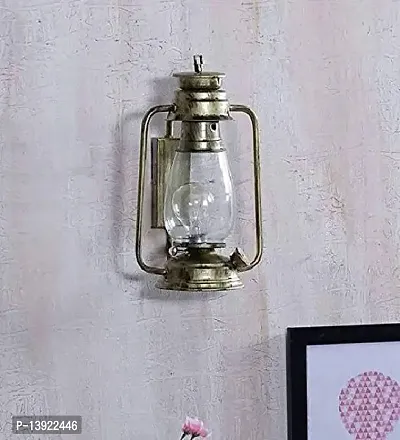 Cardio Lights Antique Style Rustic Wall Lamp Lantern (Silver, 11 Inch Height, 4 Inch Width)-Ac/dc-thumb3
