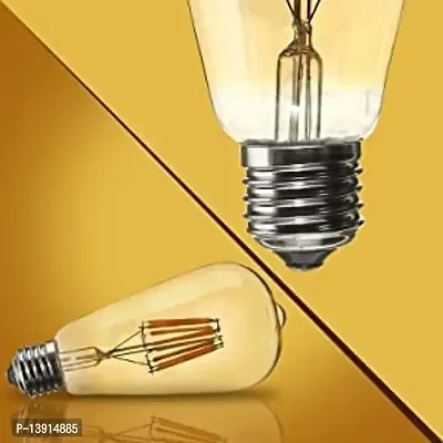 DONERIA Filament Bulbs E27 LED 4-Watt Yellow Edison Tungsten, Bedroom, Living Room, Dining, Room, Outdoor, Indoor, Amber Bulb (Pack of 1)-thumb4