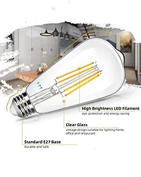 DONERIA Filament Bulbs E27 LED 4-Watt Yellow Edison Tungsten, Bedroom, Living Room, Dining, Room, Outdoor, Indoor, Amber Bulb (Pack of 1)-thumb2