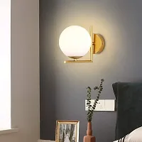 ZOZAIN L21 Modern Design 4 W E27 Base Wall Light Lamp, Golden, Round ( Bulb Not Included)-AC-thumb1