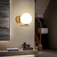 ZOZAIN L21 Modern Design 4 W E27 Base Wall Light Lamp, Golden, Round ( Bulb Not Included)-AC-thumb2