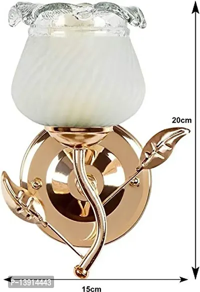 SR Lighting 40Watts Round Wall lamp with Metal Fitting and All Fixture (White)(Electric)-thumb3