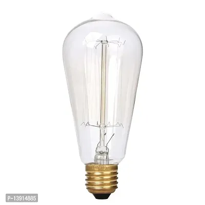 DONERIA Filament Bulbs E27 LED 4-Watt Yellow Edison Tungsten, Bedroom, Living Room, Dining, Room, Outdoor, Indoor, Amber Bulb (Pack of 1)-thumb0