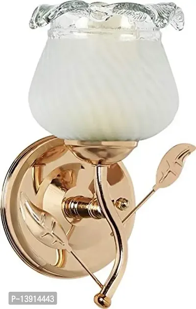 SR Lighting 40Watts Round Wall lamp with Metal Fitting and All Fixture (White)(Electric)-thumb2