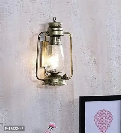 Cardio Lights Antique Style Rustic Wall Lamp Lantern (Silver, 11 Inch Height, 4 Inch Width)-Ac/dc-thumb4