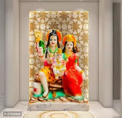 LoShiva Family Bhole Shiv Parivar Handicraft Decorative Religious Murti Pooja Gift