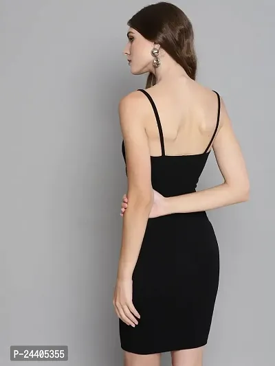 Nippun Western Trendy Sleeveless V-Neck Bodycon Dress (X-Large, Black)-thumb4