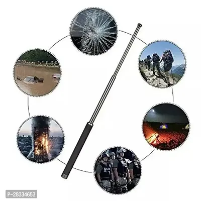 Multifunction Portable Heavy Metal Collapsible Stainless Steel Safety Stick-thumb3