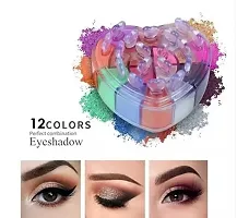 Heart Shape Shimmer Eye shadow Kit 12 Color-thumb2