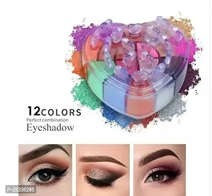 Heart Shape Shimmer Eye shadow Kit 12 Color-thumb3