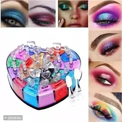 Heart Shape Shimmer Eye shadow Kit 12 Color-thumb0