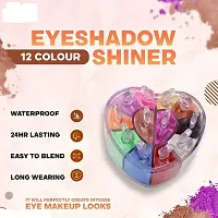 Heart Shape Shimmer Eye shadow Kit 12 Color-thumb1