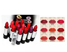 Multicolour Lipstick For Women - 12pcs-thumb1