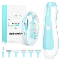 Safe Electric Nail Clipper Cutter Baby Manicure Pedicure Clipper (Multicolor)-thumb2