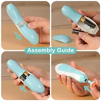 Safe Electric Nail Clipper Cutter Baby Manicure Pedicure Clipper (Multicolor)-thumb2