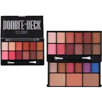 Double deck 18 color matte and shine eyeshadow palette-thumb2