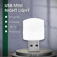 Plug in LED Night Light Mini USB LED Light Flexible USB LED Ambient Light Mini USB LED Light, LED Portable car Bulb, Indoor, Outdoor, Reading, Sleep (White) (5pcs)-thumb3