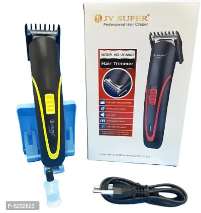 JY SUPER Rechargeable Hair Clipper Runtime: 45 min Trimmer for Men  (Black)