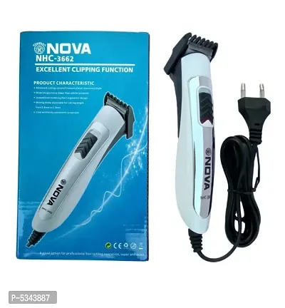 NOVA NHC-3662 Wired Electric Functioning Runtime: 45 min Trimmer for Men  (Multicolor)-thumb0