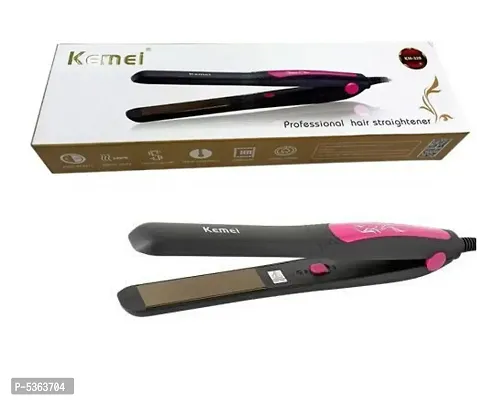 Kemei KM-328 Professional Hair Straightener (Pink)