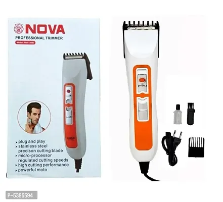 NOVA NHC-3663 Runtime: 45 min Trimmer for Men  Women (White)-thumb0