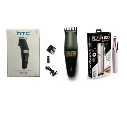 Rechargeable Trimmer and Eyebrow Hair Remover Combo