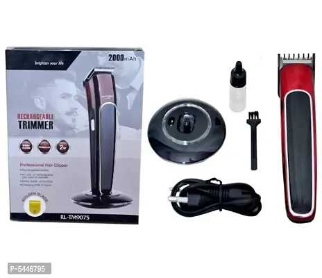 Rocklight RL TM-9075 Powerful Runtime: 120 min Trimmer for Men (Red)-thumb0