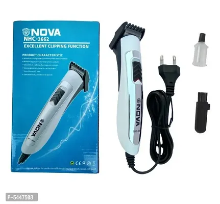 Nova NHC-3662 Wired Electric Functioning Runtime: 45 min Trimmer for Men (White)-thumb0