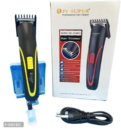 JY SUPER JY-8802 Rechargeable Hair Clipper Runtime: 45 min Trimmer for Men  (Multicolor)