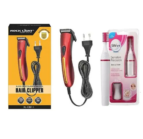 Rechargeable Trimmer for Men With Bikini & Facial Hair Remover For Women Combo