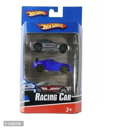Hot Wheels Racing Car 3 Pack (Multicolor)-thumb0