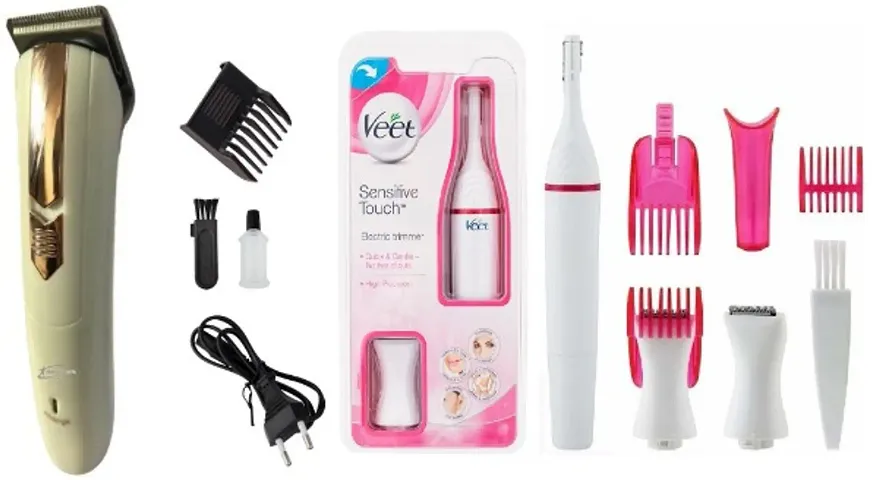 Best Quality Trimmer With Women Hair Remover Combo
