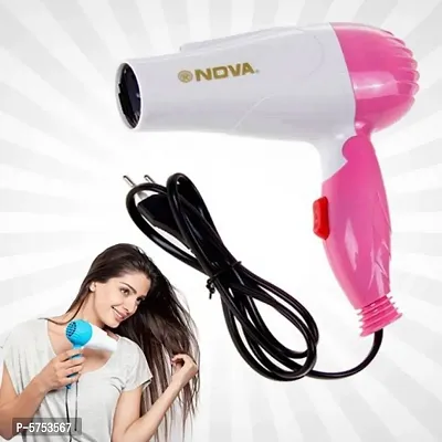 Nova Nv 1290 Foldable Mini Hair Dryer 1000W Hair Styling Others-thumb0