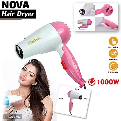 Nova Hair Dryer 1000w NV-1290 Foldable Hair Dryer-thumb0