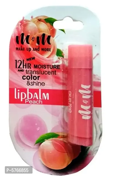 Beautiful Lip Balm 12hr Moisture  Translucent Color  Shine (Peach)