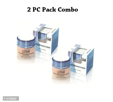 Health Makeup Liquid Foundation Perfect  Natural Pack of 2 Combo