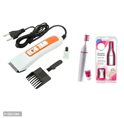 Nova NHC-3663 Professional Electric Hair Trimmer for Men and Sweet Sensitive Touch Electric Trimmer Pack of 2 Combo