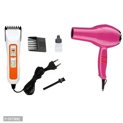 NHC-3663 Professional Beard Hair Trimmer and NV-6130 1800w Hair Dryer Pack of 2