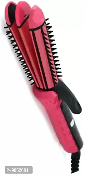 WORLD NHC-8890, NOVA 3 IN 1 HAIR STRAIGHTENER FOR GIRLS Hair Straightener  (Pink)-thumb0