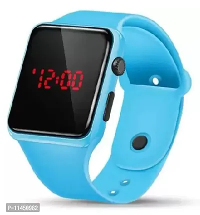 Buy Sky Blue Digital Led Band Watch sky Blue Strap Size Free Size For Boys Girls Online In India At Discounted Prices