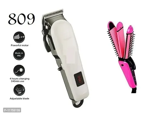 THE PROFESSIONAL 809 TRIMMER WITH 3 IN 1 HAIR STRAIGHTENER IN MULTI COLOR COMBO PACK-thumb0