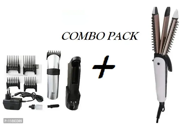 THE PROFESSIONAL 609 TRIMMER WITH 3 IN 1 HAIR STRAIGHTENER IN MULTI COLOR COMBO PACK